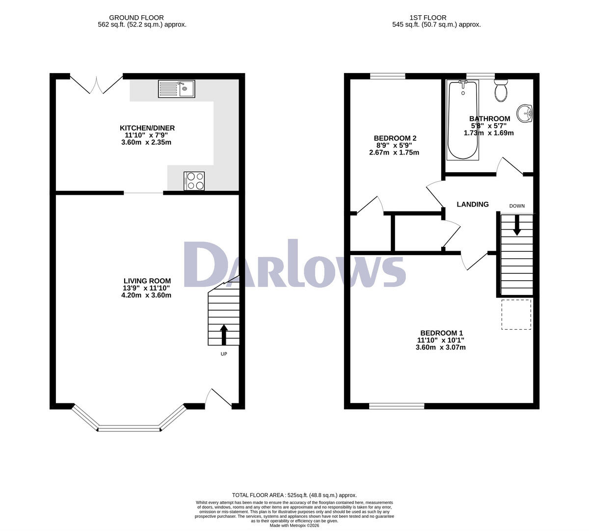 Ynys Hir, Pontypridd floorplan