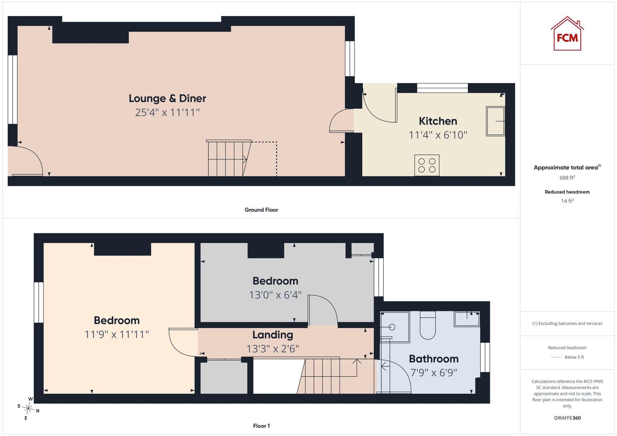 Bowthorn Road, Cleator Moor, CA25 floorplan