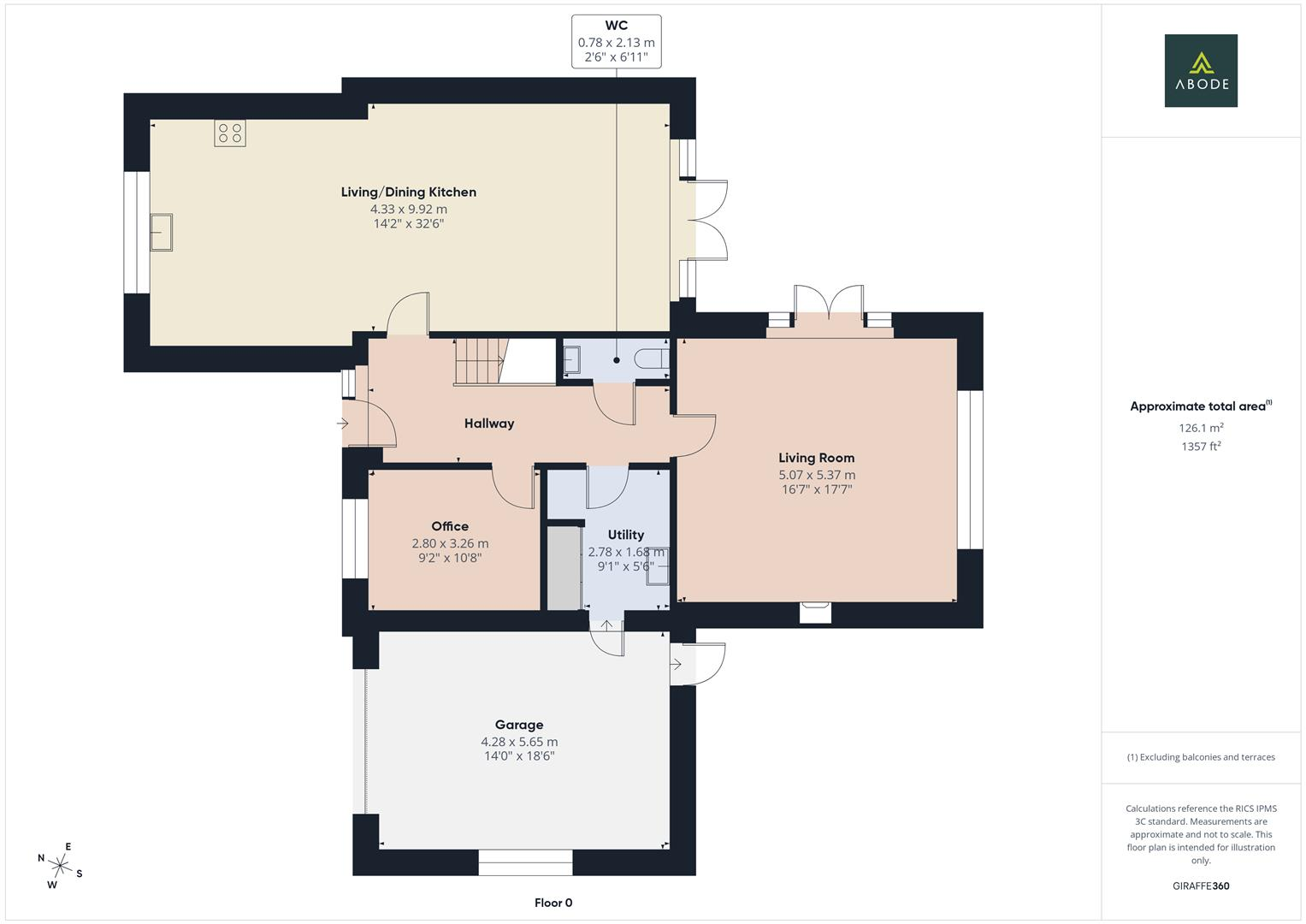 Flag Tower View, Battlesteads, Alton floorplan
