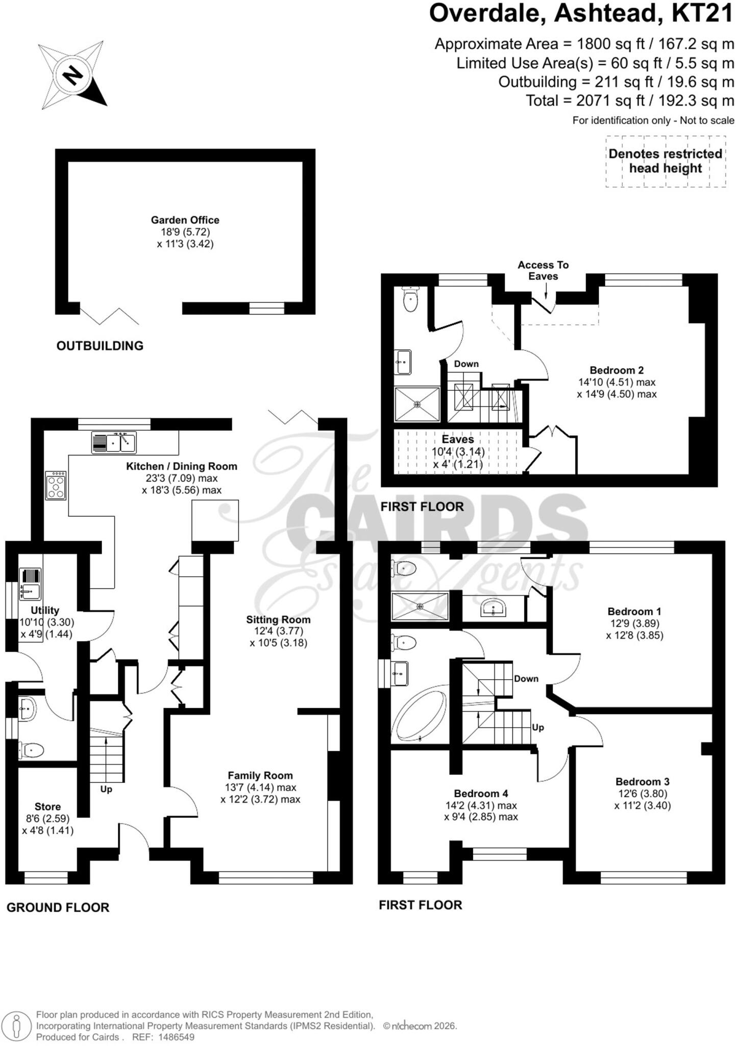 Overdale, Ashtead, KT21 floorplan
