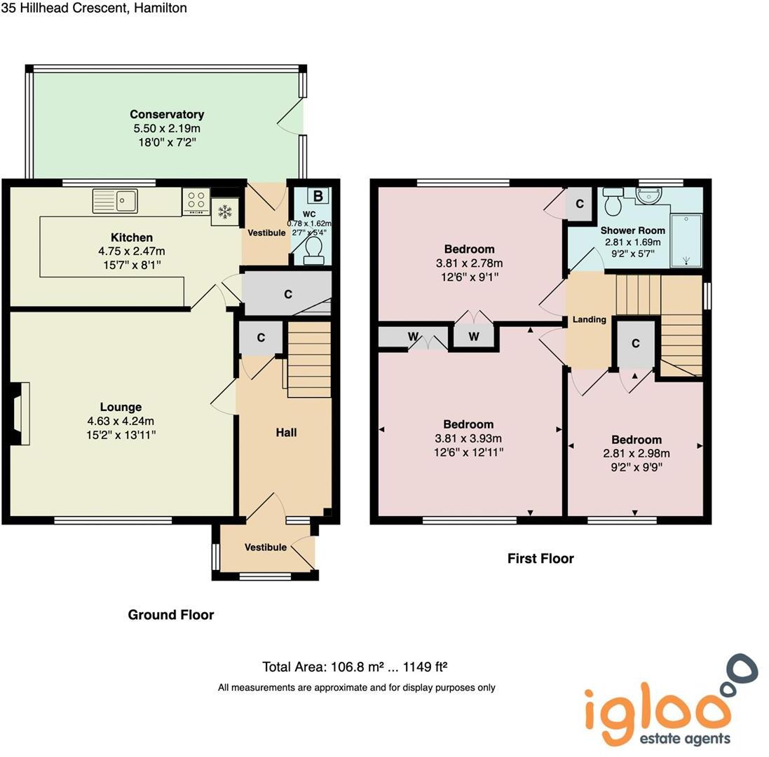 Hillhead Crescent, Hamilton floorplan