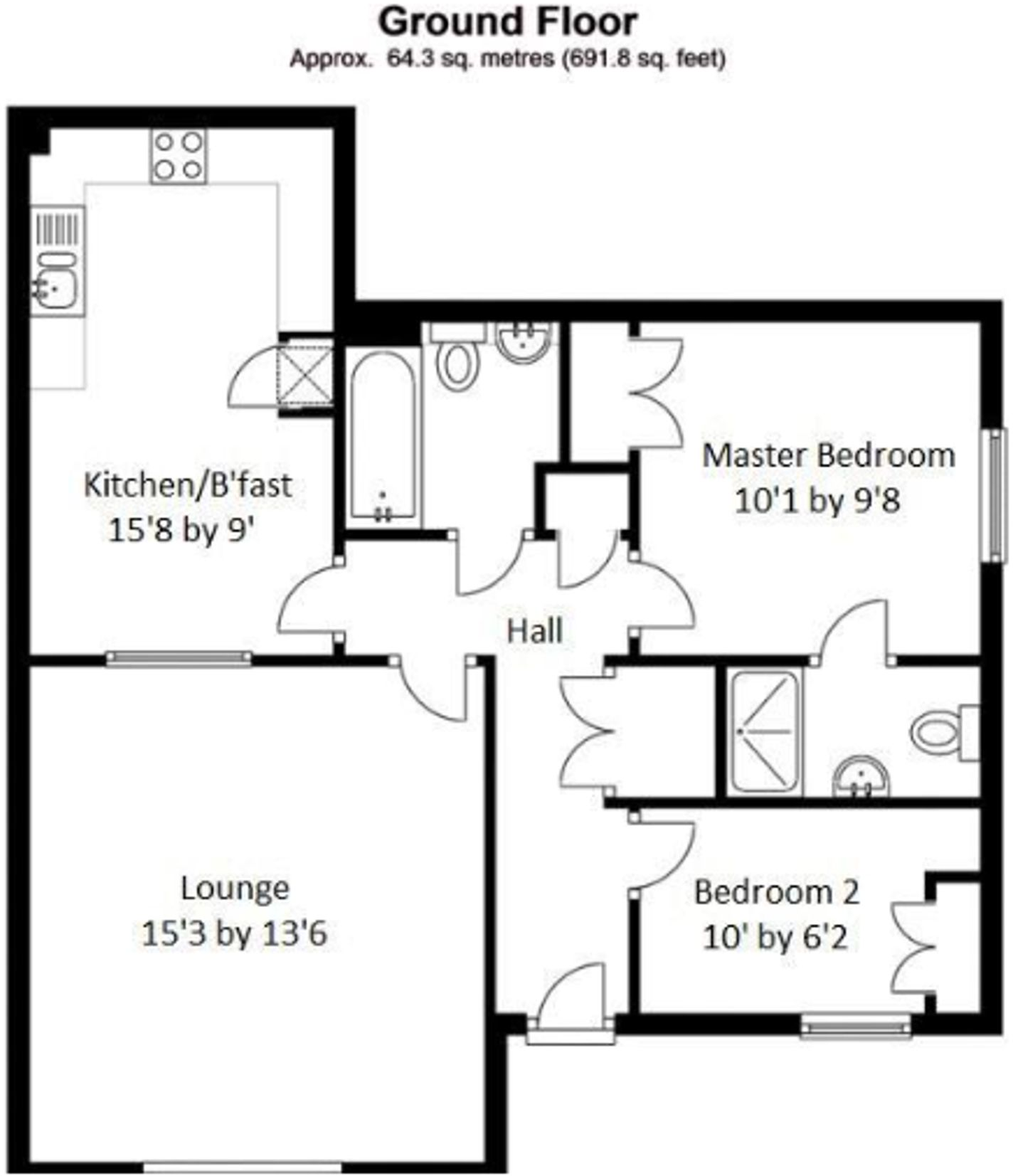 Parkers Lane, Ashtead, KT21 floorplan
