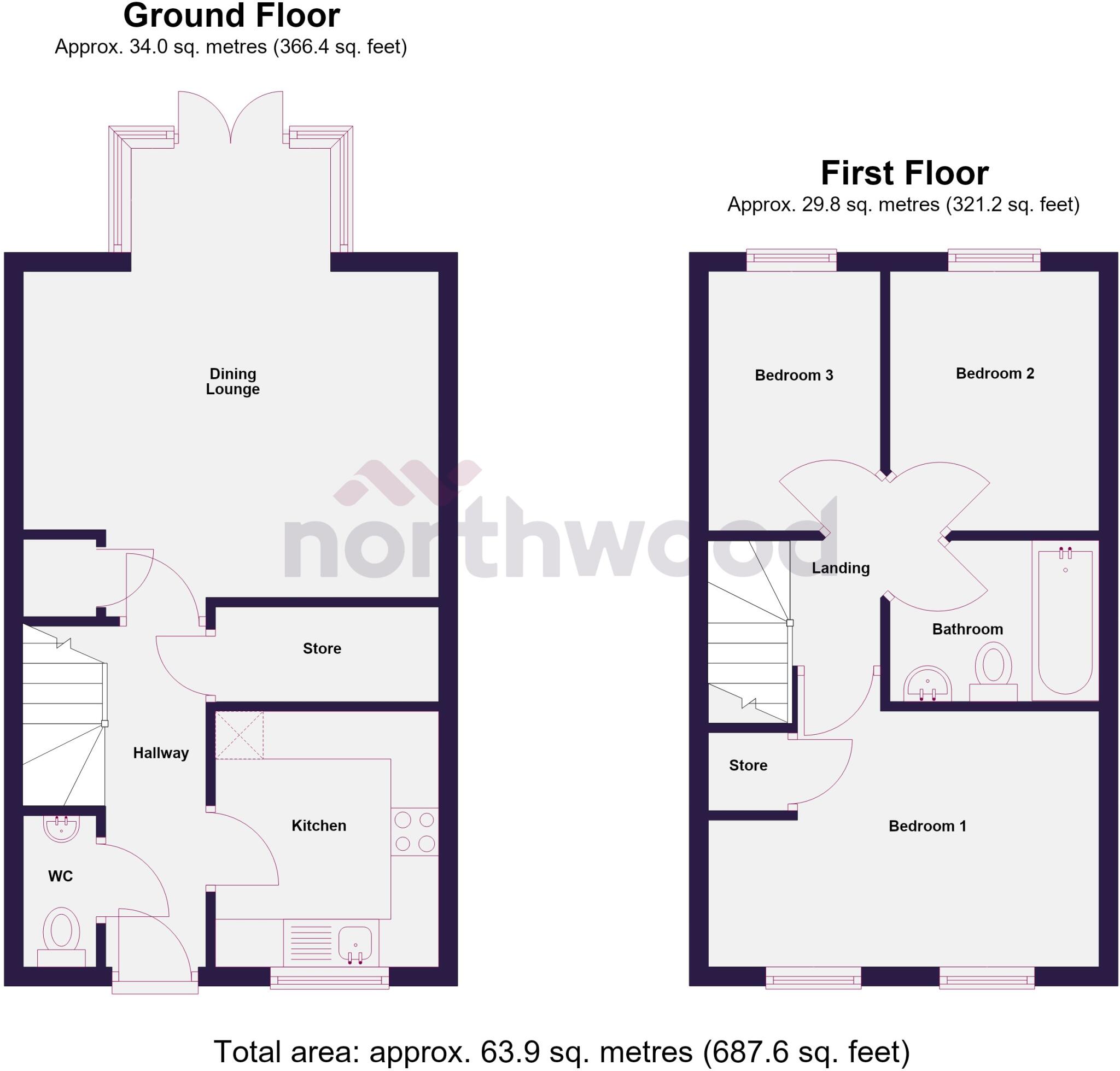 Peter Fletcher Crescent, Elworth, Sandbach, CW11 floorplan