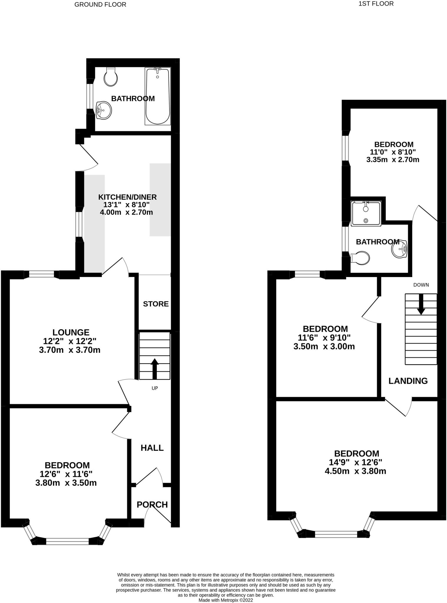 4 Bed - Fingland Road, Wavertree, L15 floorplan