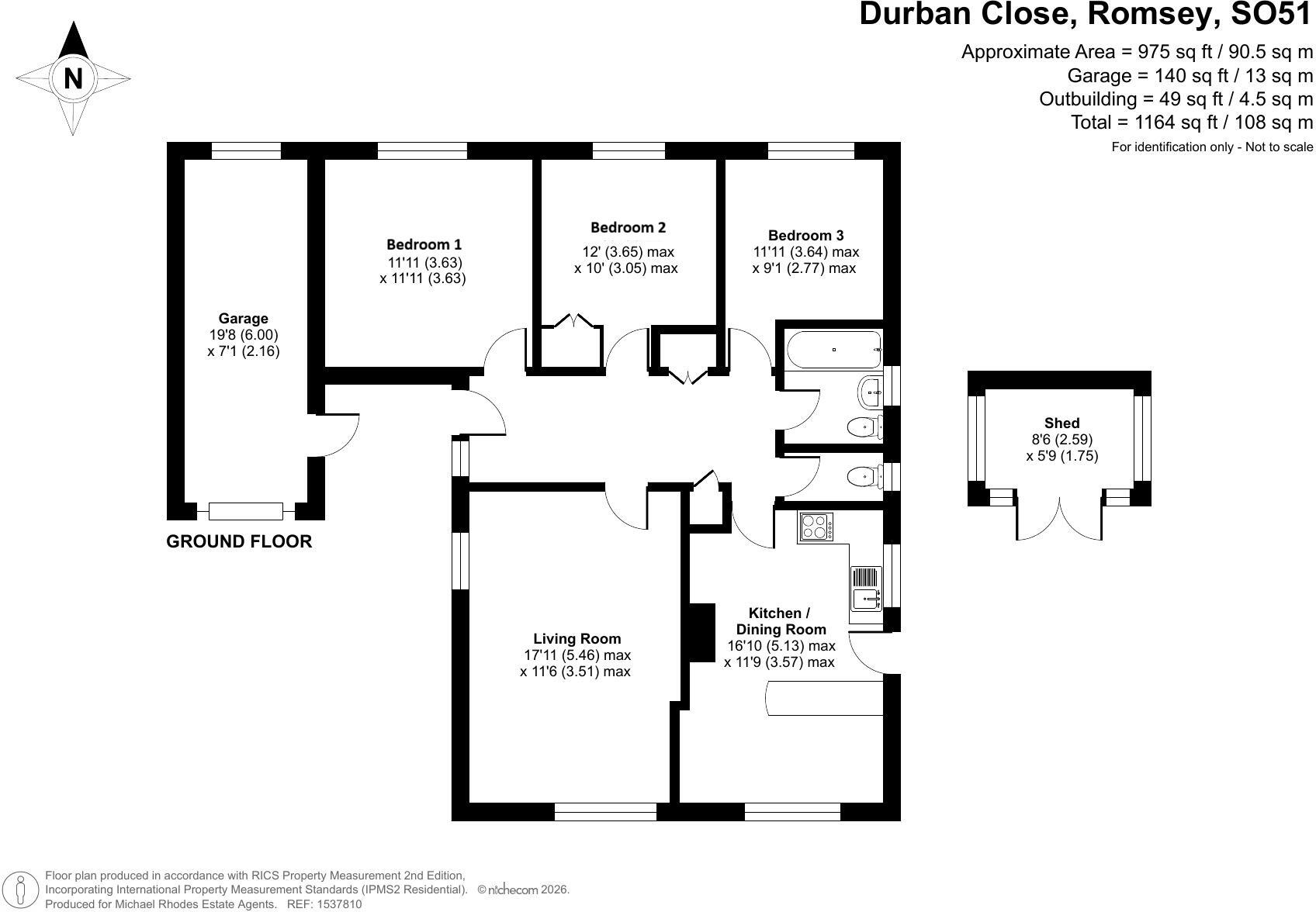 Durban Close, Romsey, Hampshire floorplan