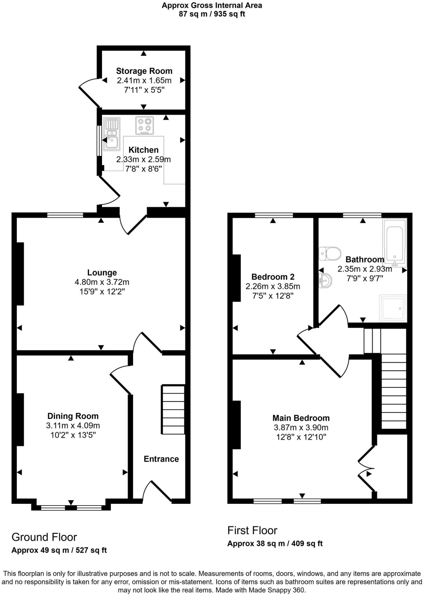 Gathurst Lane, Shevington, WN6 floorplan