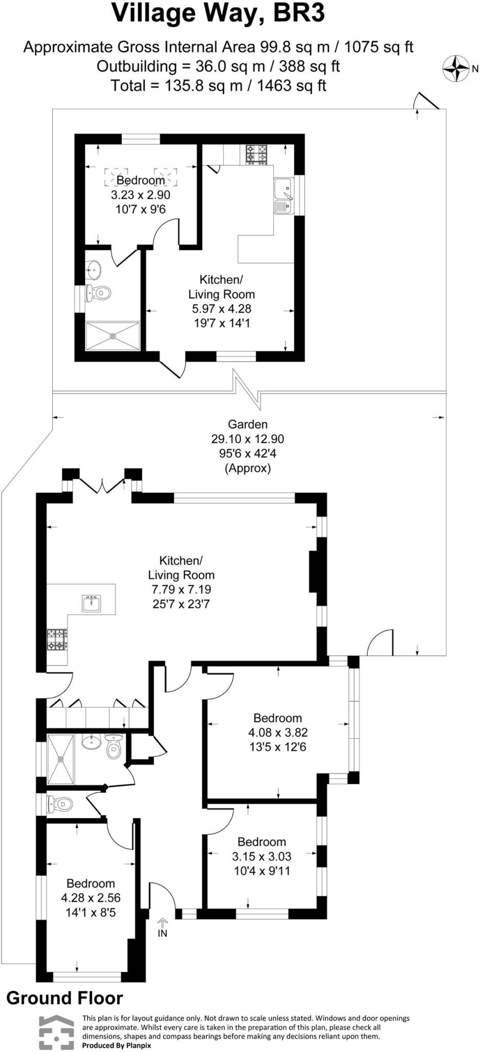 Village Way, Beckenham, BR3 3PA floorplan