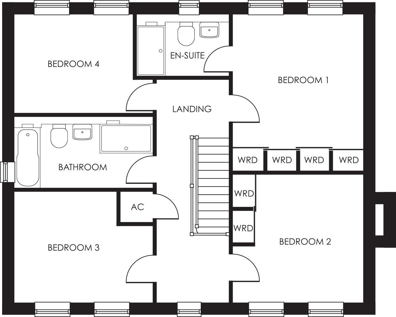 Plot 288 Farriers Gate, Nedge Hill, The Hem floorplan