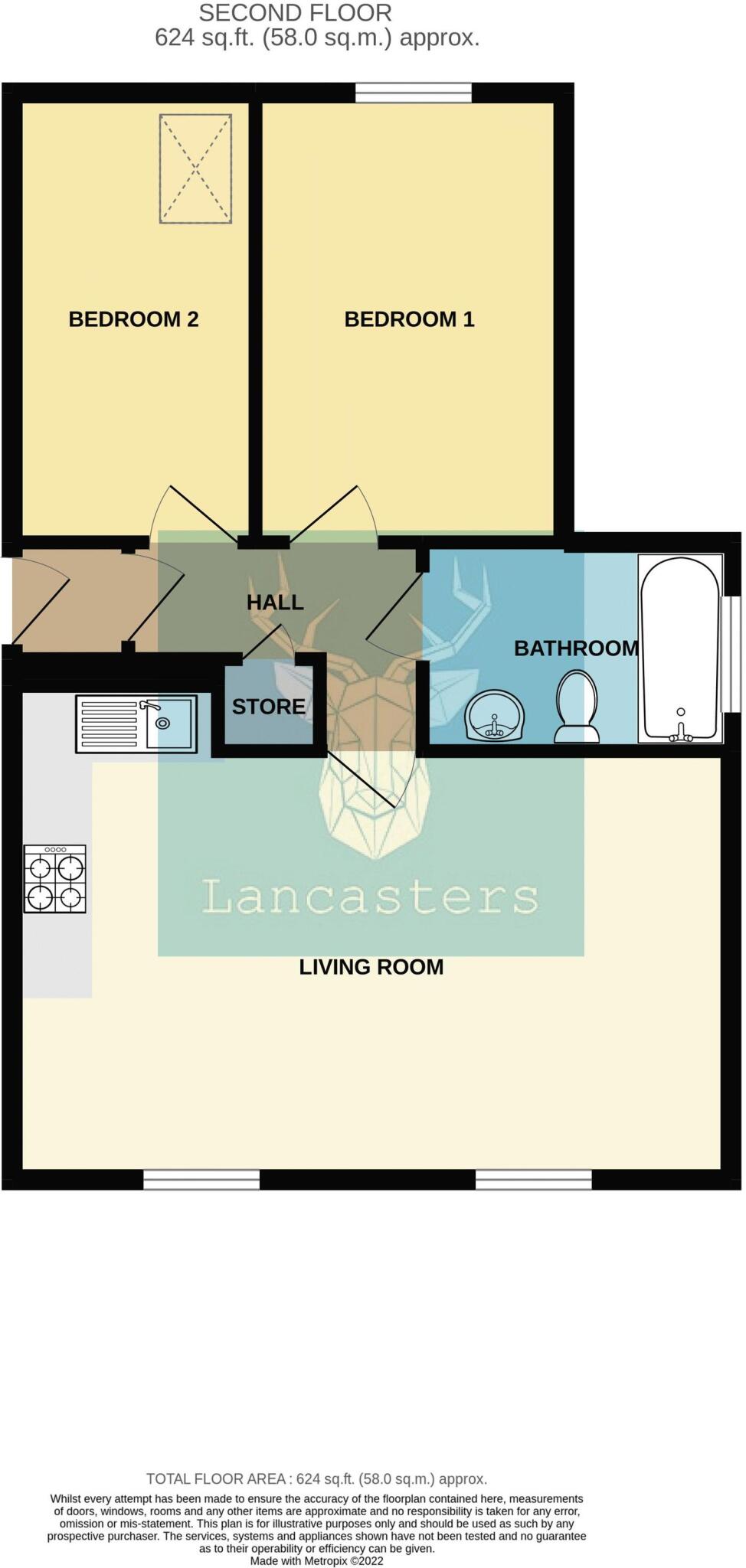 Mill Hill Road, Francesca Court, PO31 floorplan