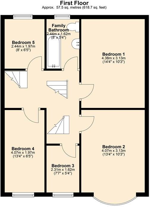 7 Bedroom House To Let, Dunspring Lane, Ilford - IG5 - £3650 PCM floorplan