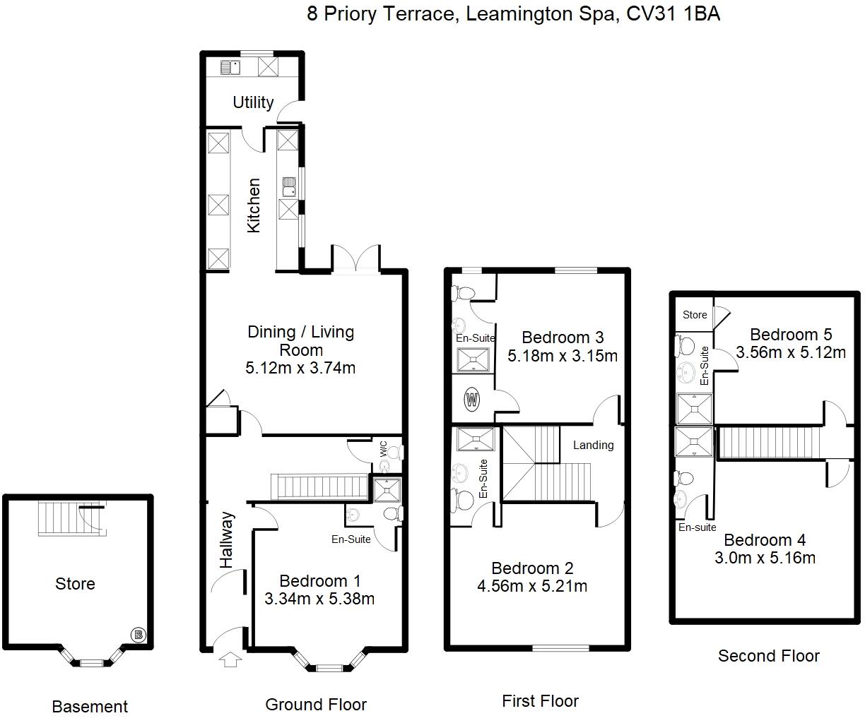 Priory Terrace, Leamington Spa floorplan