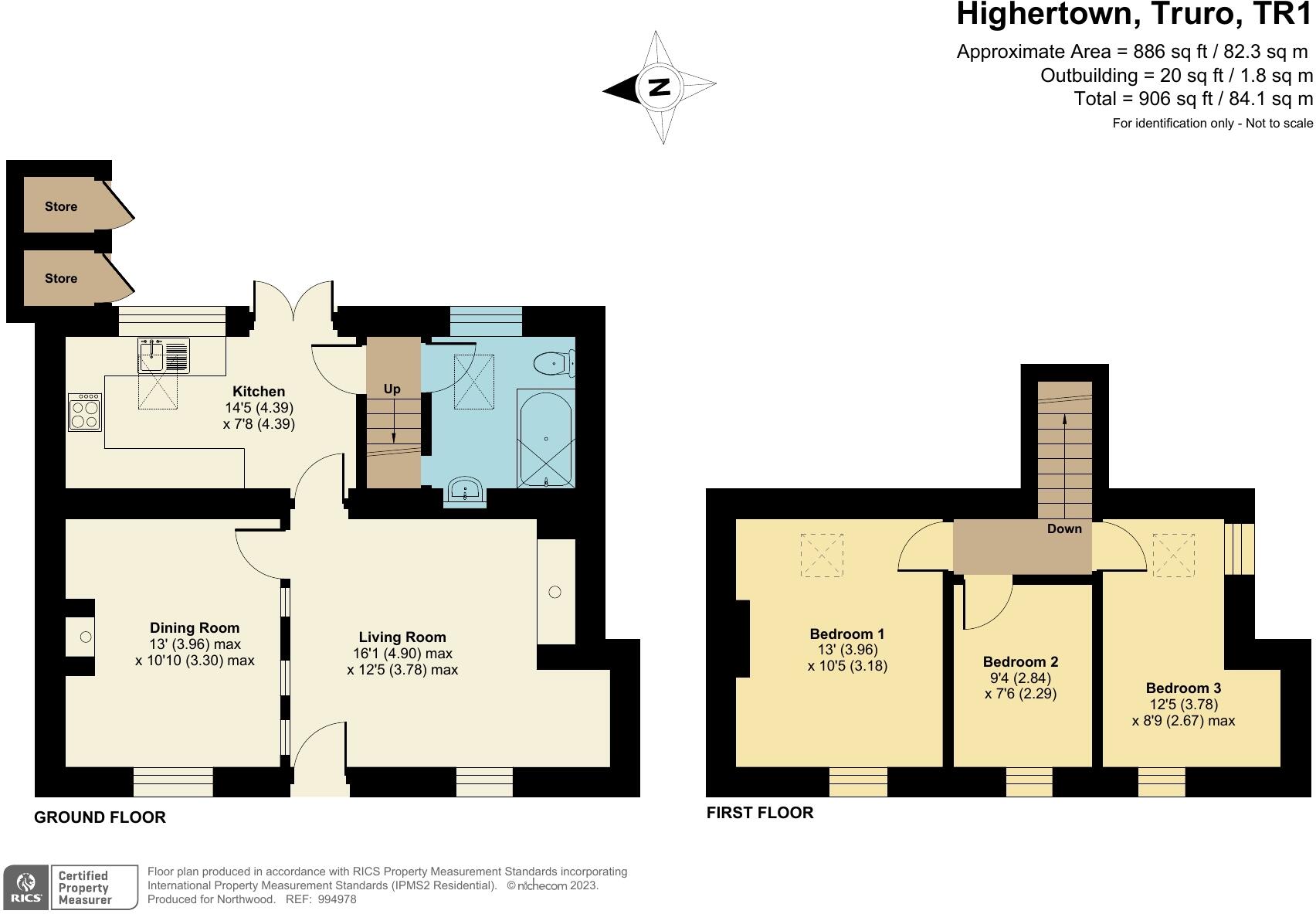 Highertown, Truro, TR1 floorplan