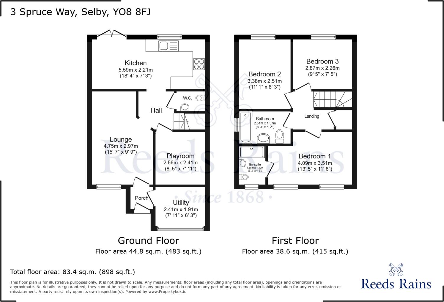 Spruce Way, Selby, North Yorkshire, YO8 floorplan