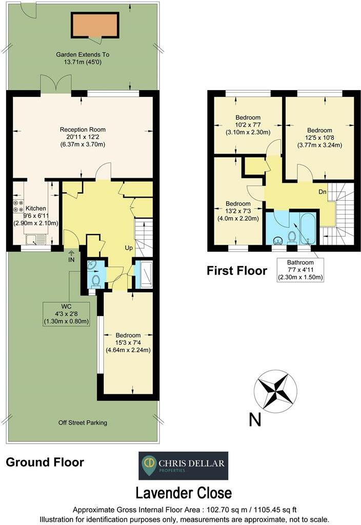 9, Lavender Close, Waltham Cross floorplan