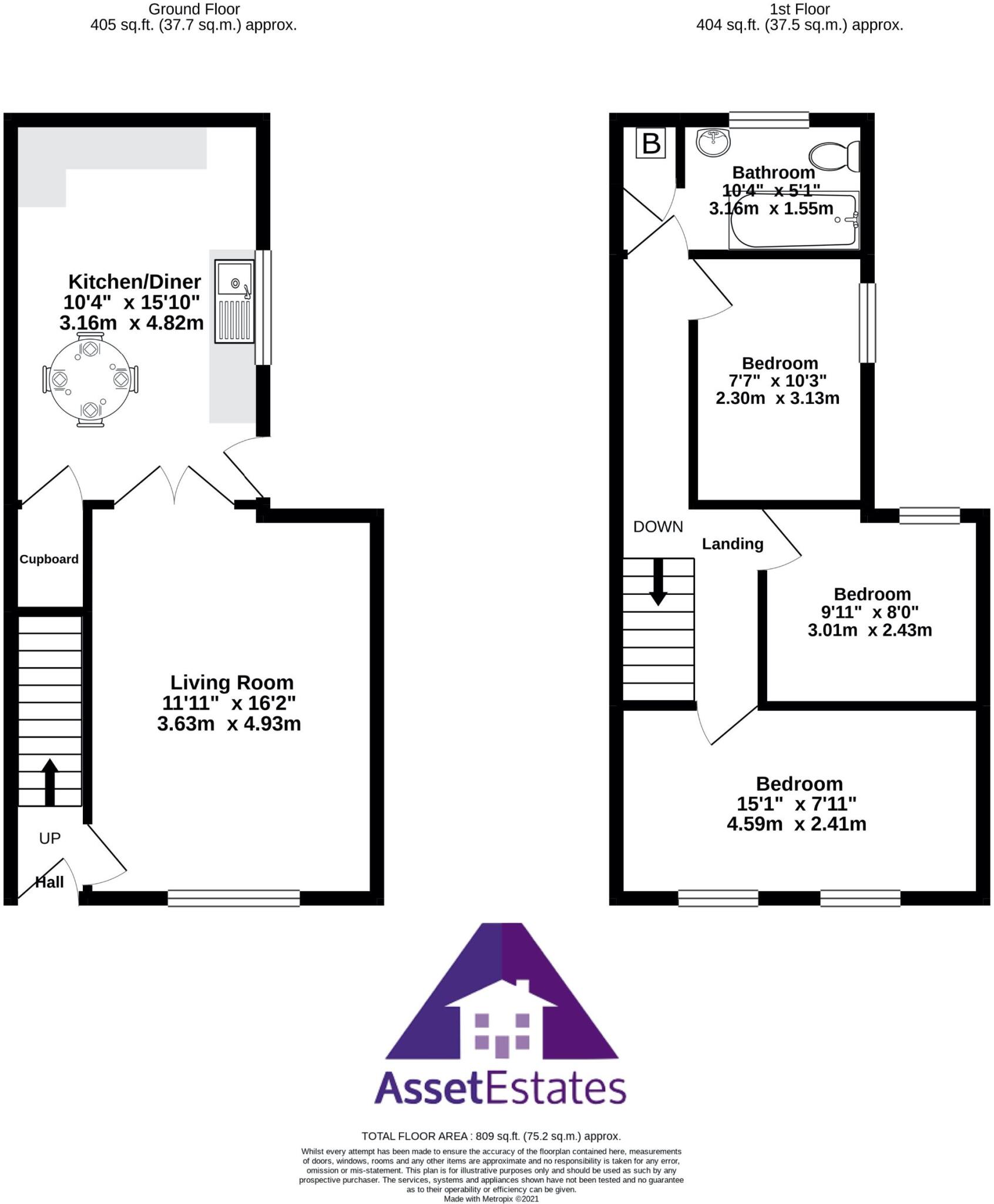 Gladstone Buildings, Cwmtillery, Abertillery floorplan