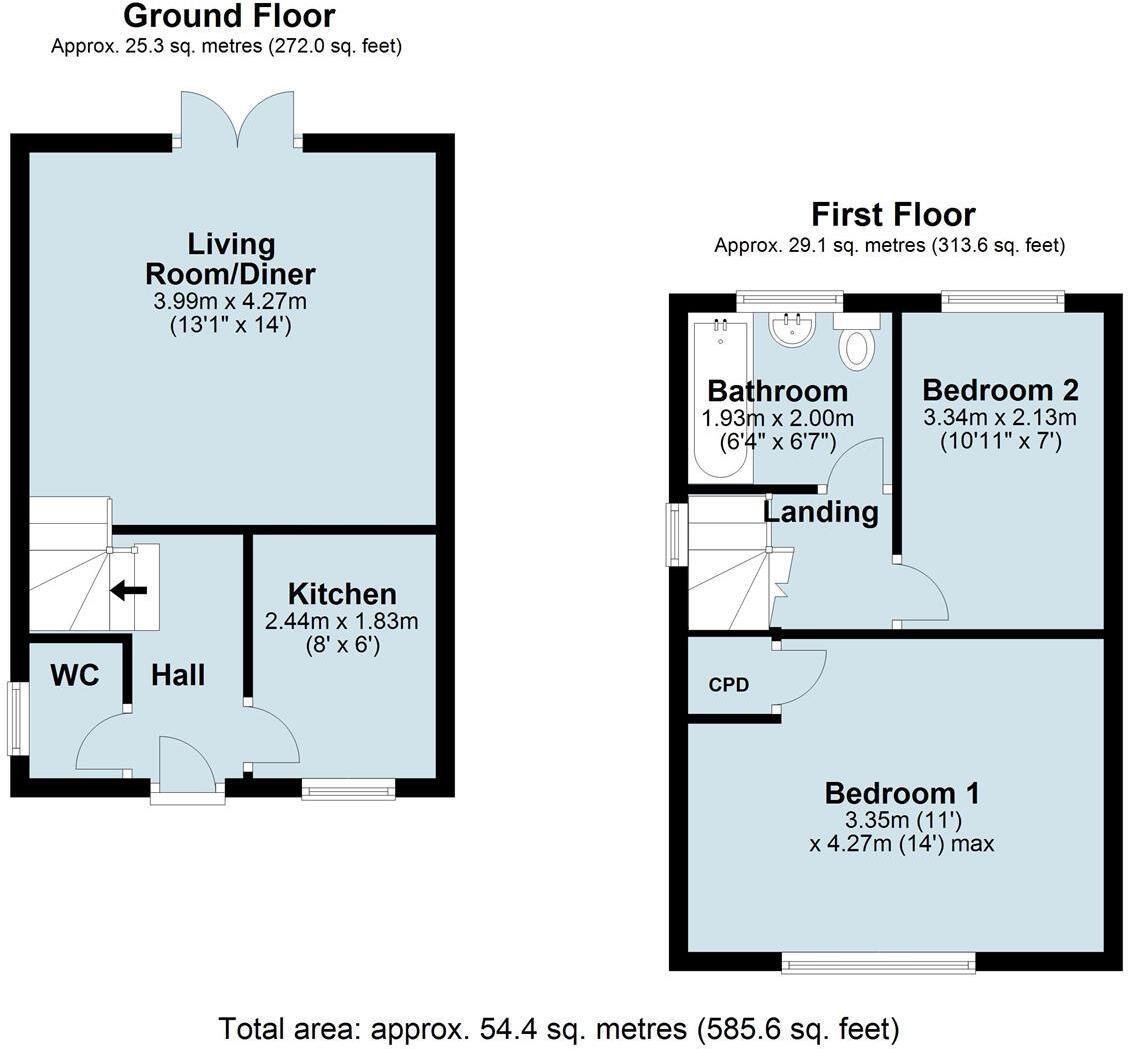 Dennetts Close, Daventry, NN11 floorplan
