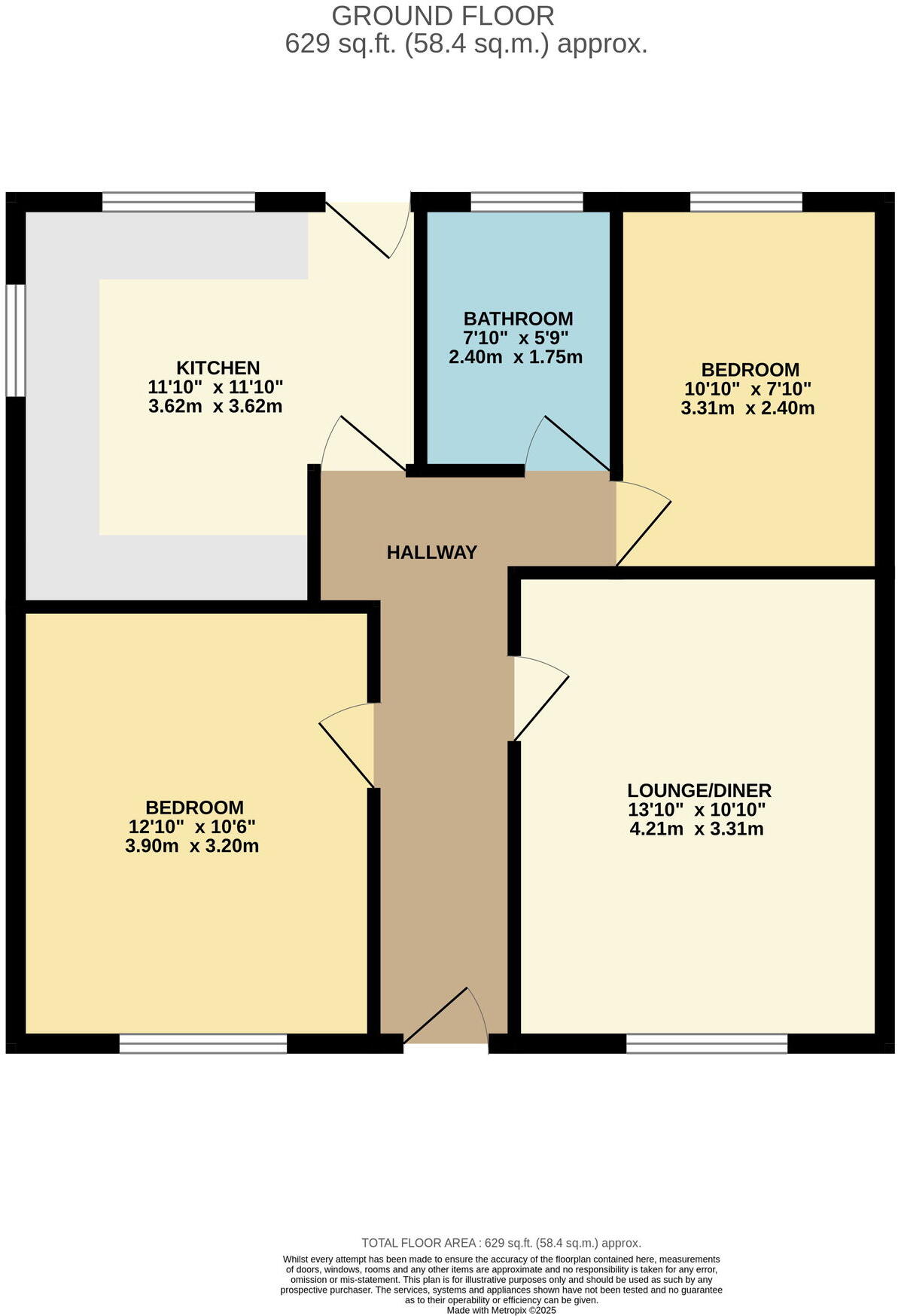 Rounces Lane, Carlton Colville, Lowestoft, NR33 8AH floorplan