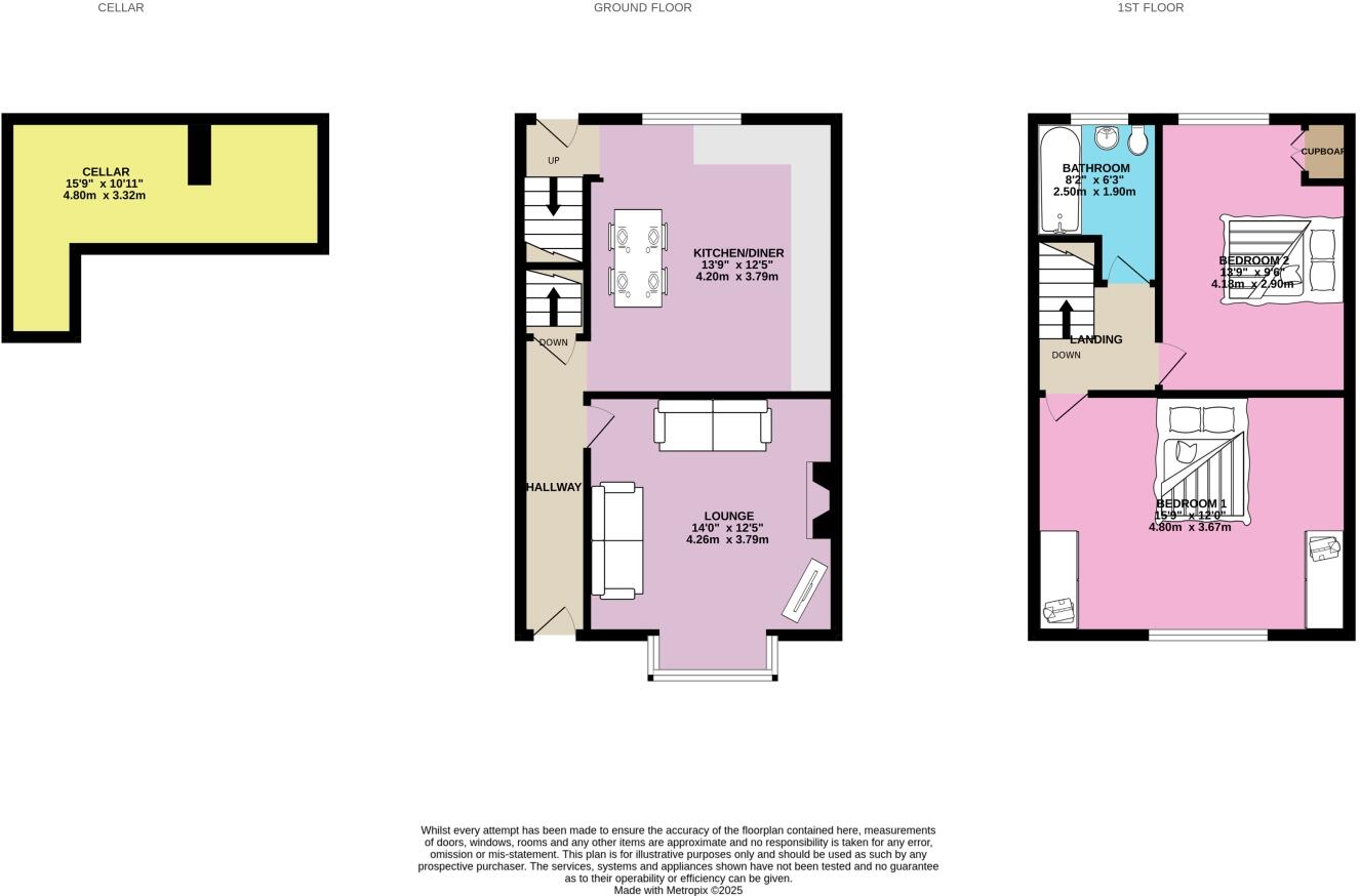 Cooperative Street, Horbury, Wakefield, West Yorkshire, WF4 floorplan