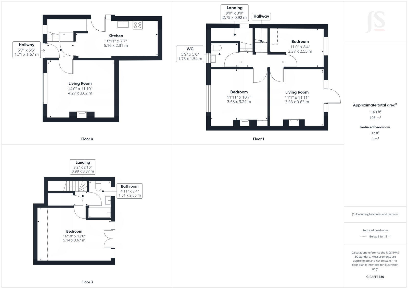 98, Stanmer Park Road floorplan