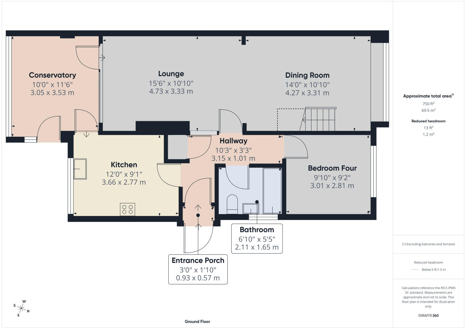 12, Lowthorpe Lane, Nafferton, YO25 4JX floorplan
