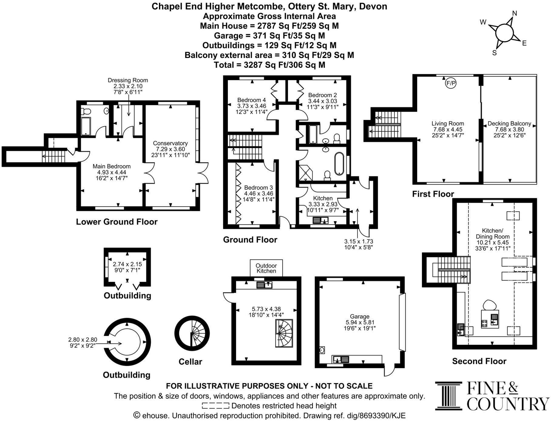 Higher Metcombe, Ottery St. Mary, EX11 floorplan
