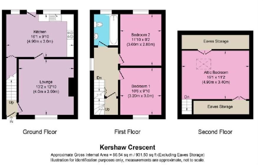 Kershaw Crescent, Luddendenfoot, Halifax, HX2 floorplan
