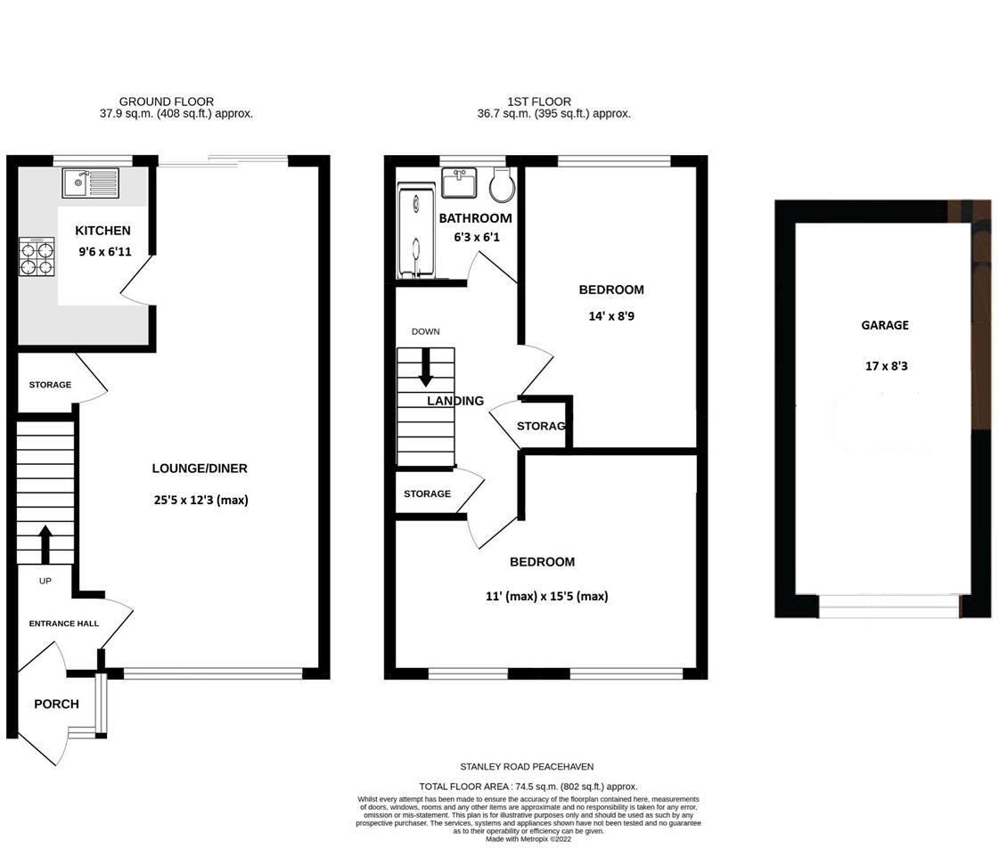Stanley Road, Peacehaven floorplan