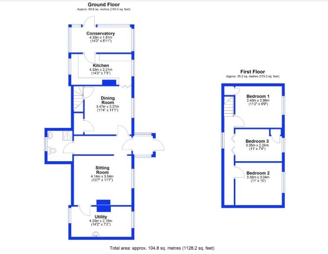 26B Frank Bridges Close, Soham, Ely, Cambridgeshire CB7 5EZ floorplan