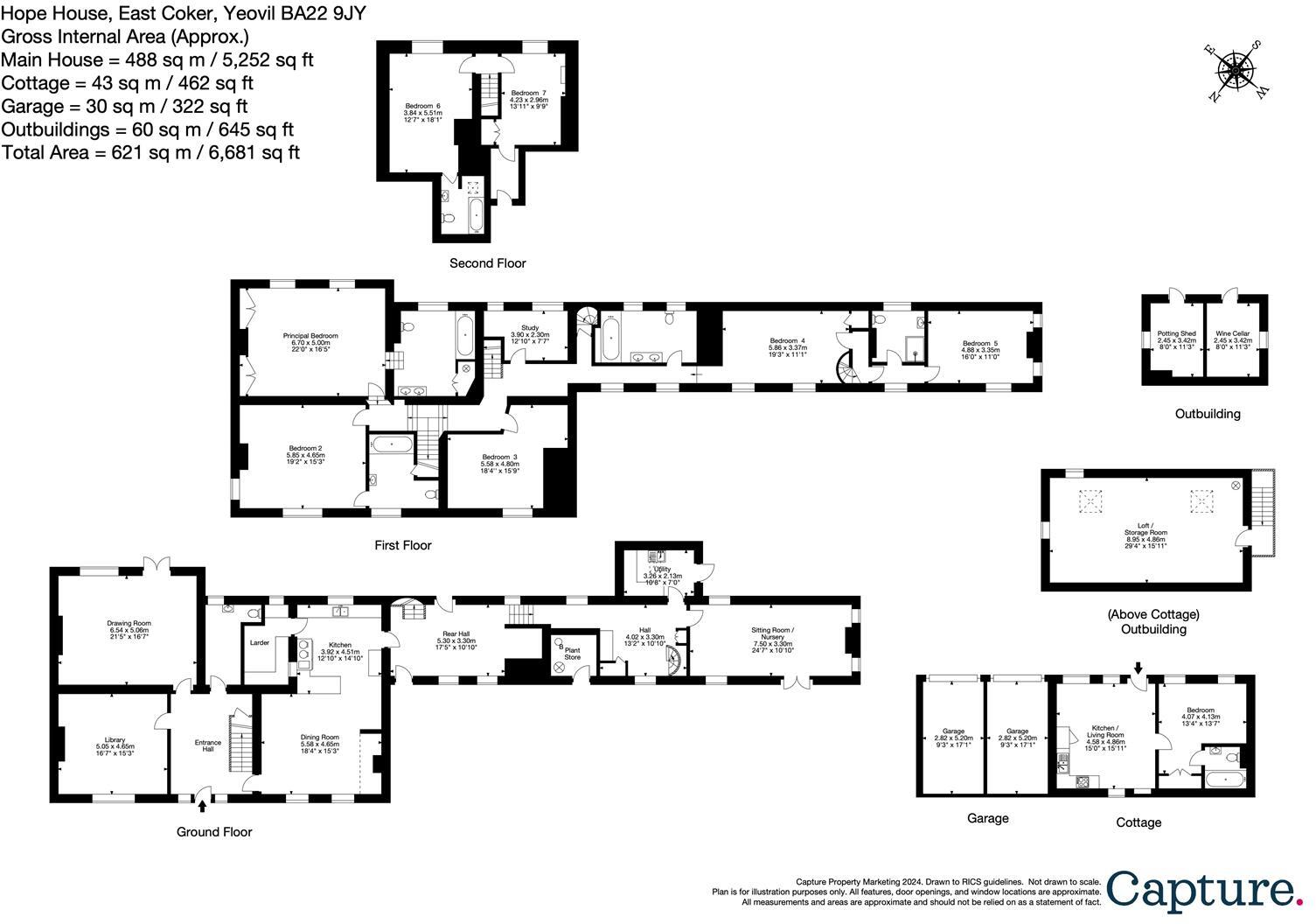 East Coker, Somerset floorplan