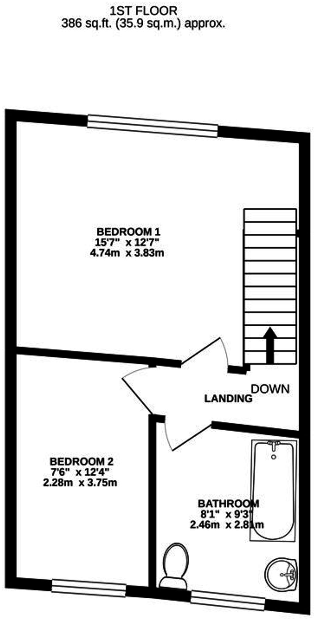 Southville, Fairfield Place, BS3 floorplan