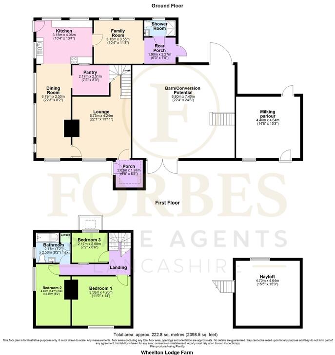Wheelton Lodge Farm, Harbour Lane, Wheelton, PR6 floorplan
