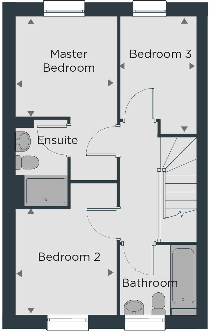 Clos Helyg, St. Mellons, Cardiff floorplan