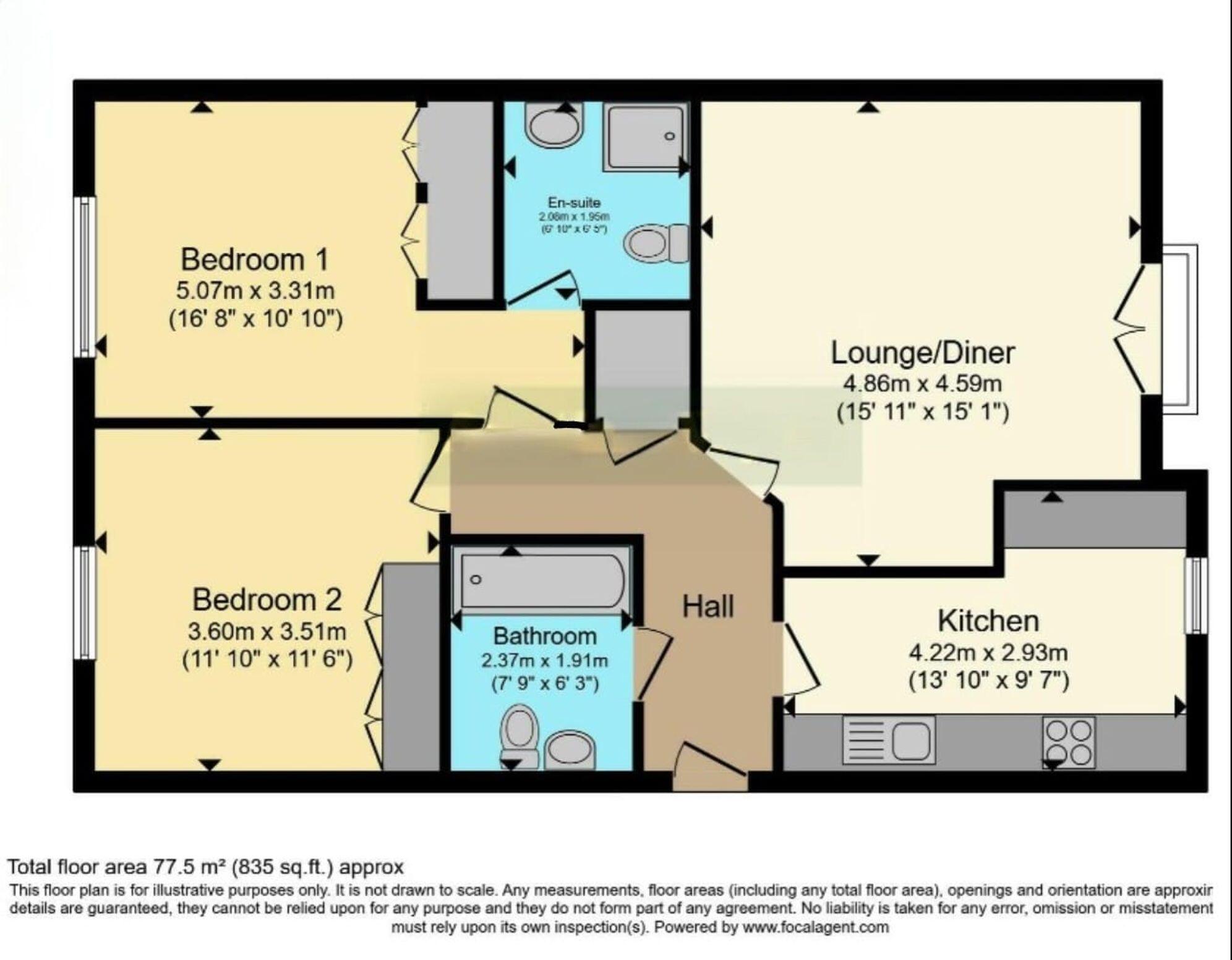 Water's Edge, Twemlow Avenue, Poole Park, Poole BH14 floorplan