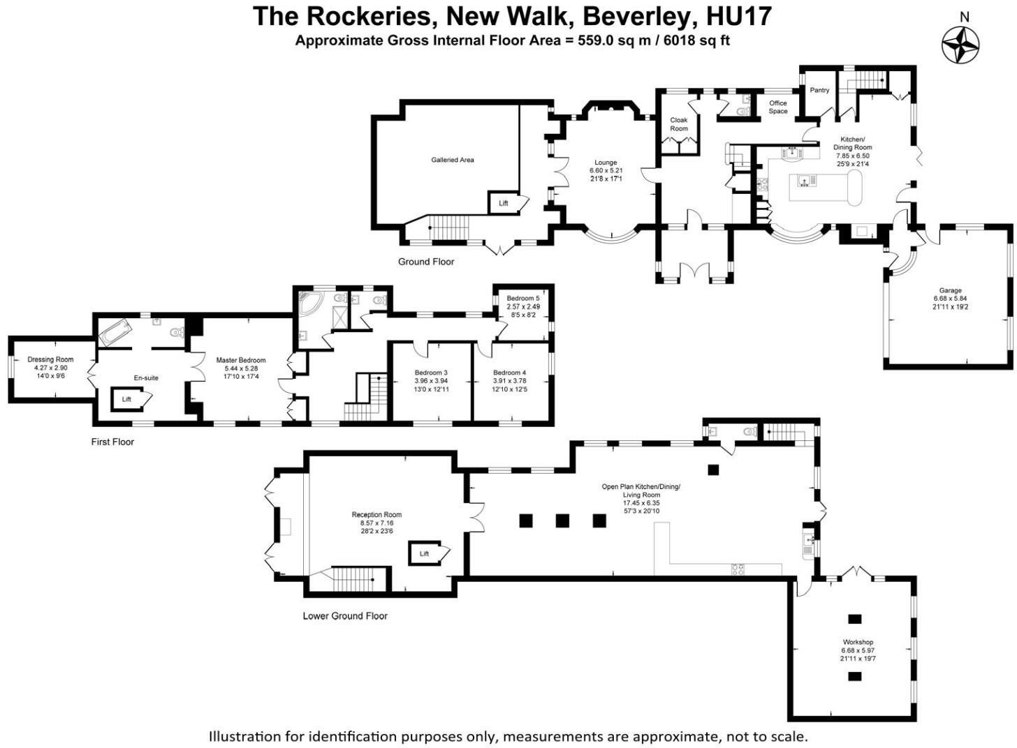 The Rockeries, 16 New Walk, Beverley, HU17 7DJ floorplan