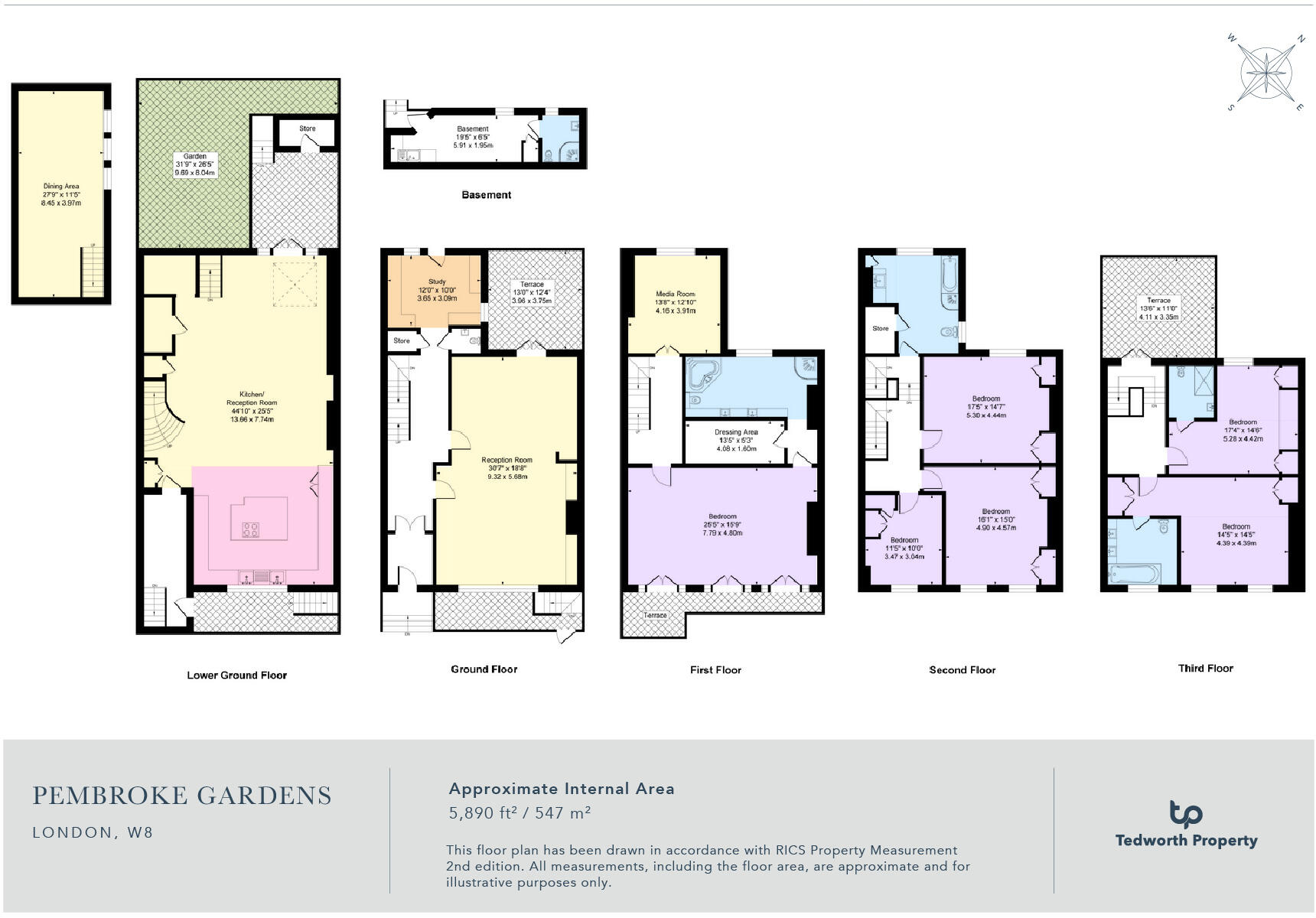 Pembroke Gardens, London, W8 floorplan