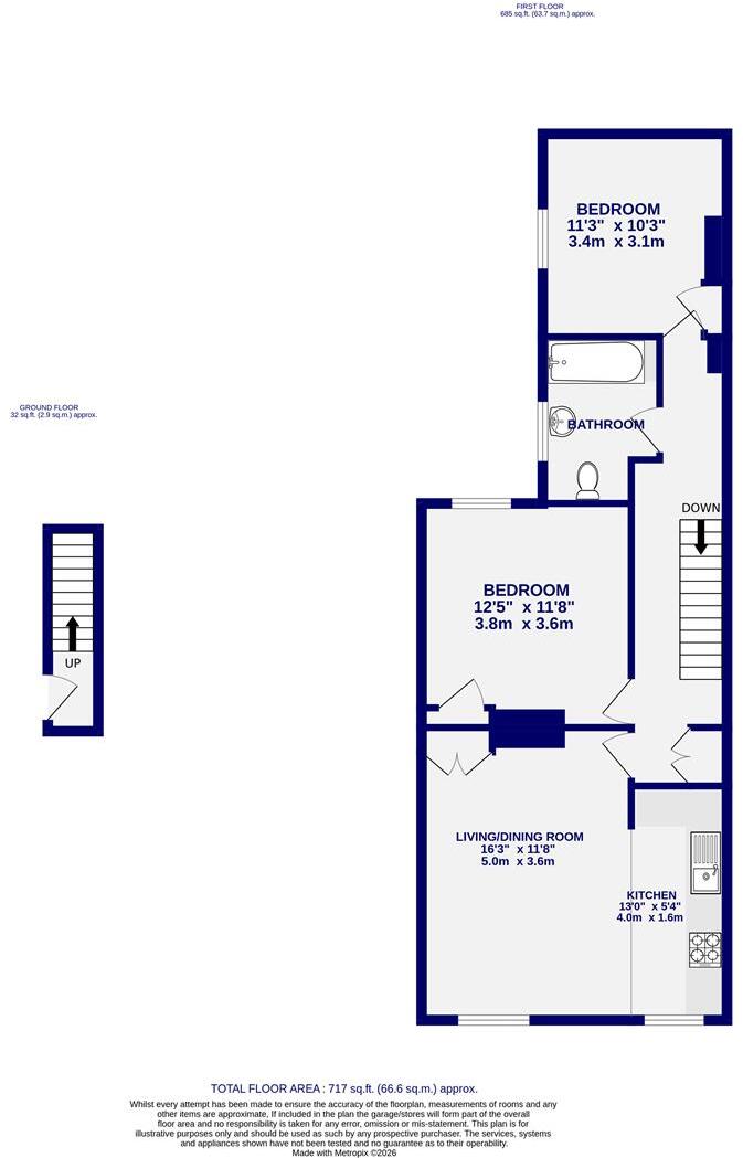 Markham Crescent ,York, YO31 8NS floorplan