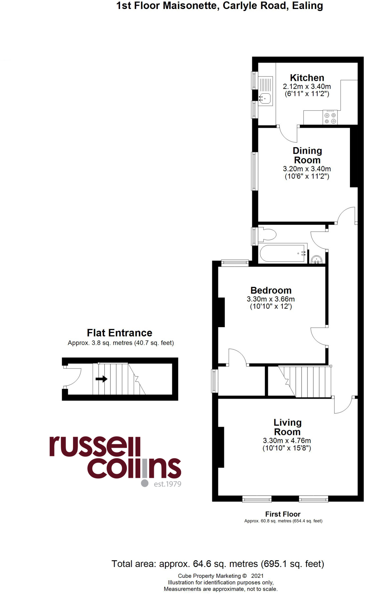 CARLYLE ROAD, EALING floorplan