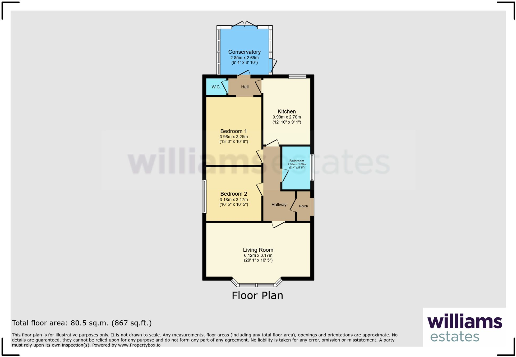 Marion Road, Prestatyn, LL19 floorplan