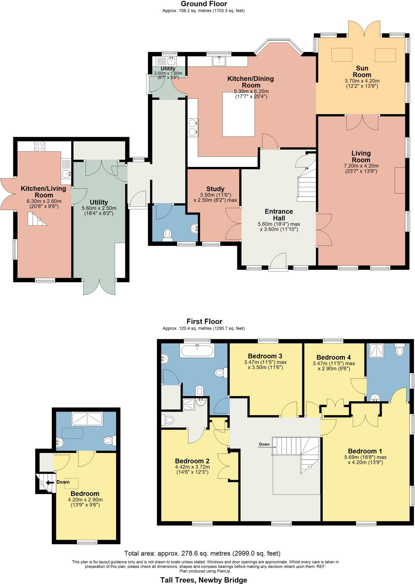 Tall Trees, Staveley in Cartmel, Cumbria, LA12 8NL floorplan