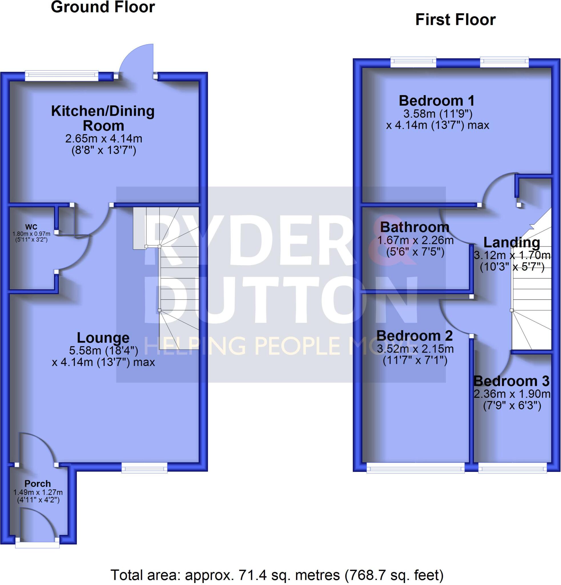 Old Hall Mews, Dearnley, Rochdale, Greater Manchester, OL12 floorplan