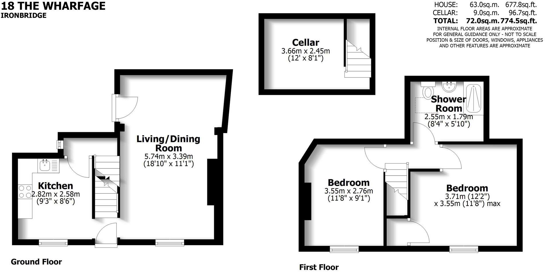 18 The Wharfage, Ironbridge, Telford floorplan