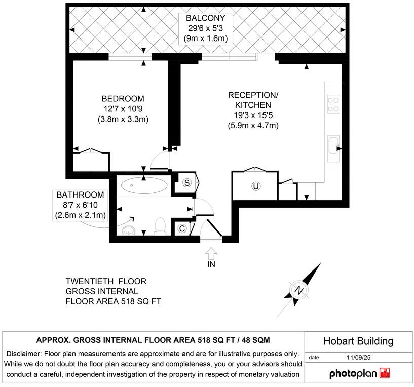 2 Wards Place, London, E14 floorplan