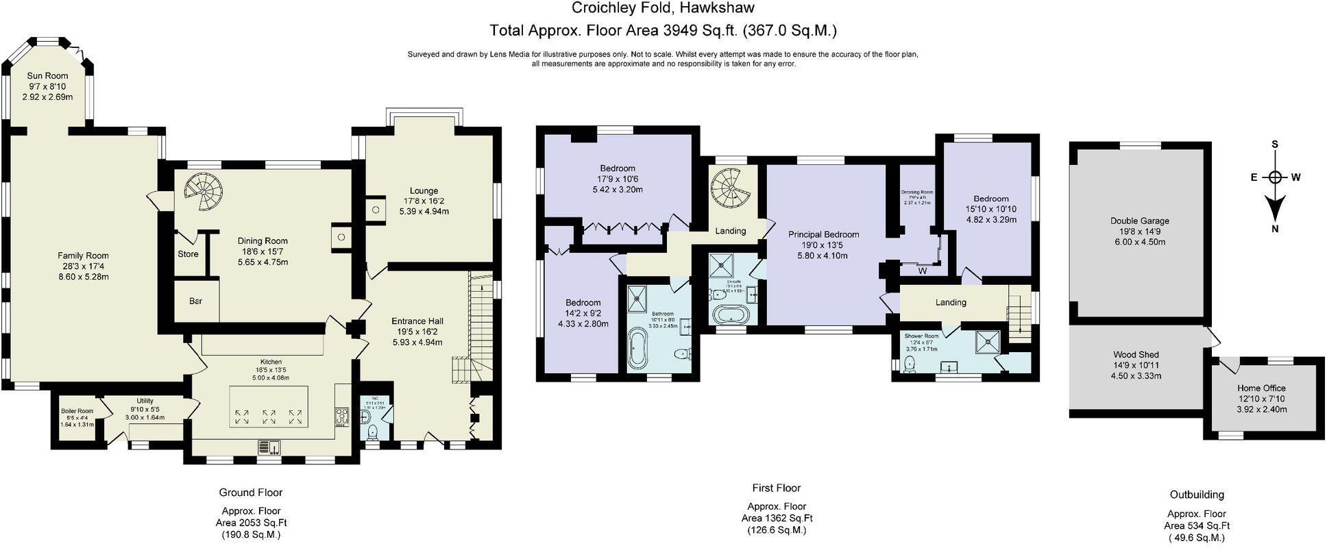 Croichley Fold, Hawkshaw floorplan