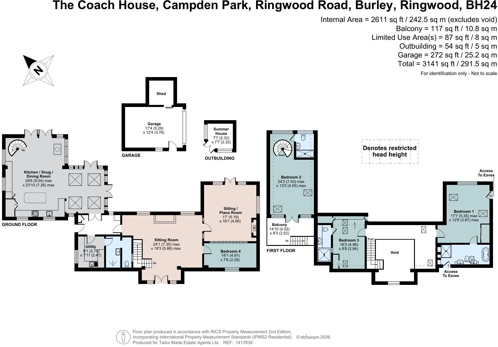 Ringwood Road, Burley, Ringwood, Hampshire, BH24 floorplan