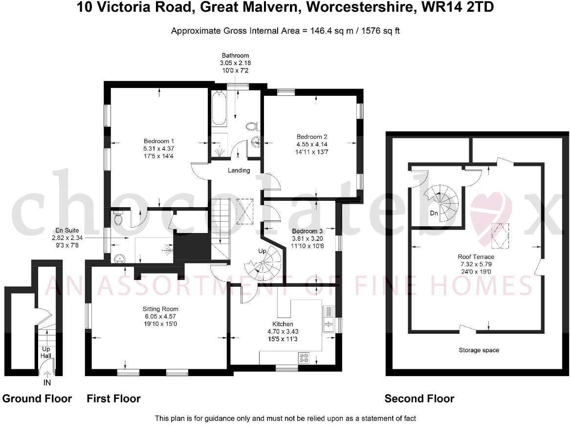 10 Victoria Road, Great Malvern, Worcestershire, WR14 2TD floorplan