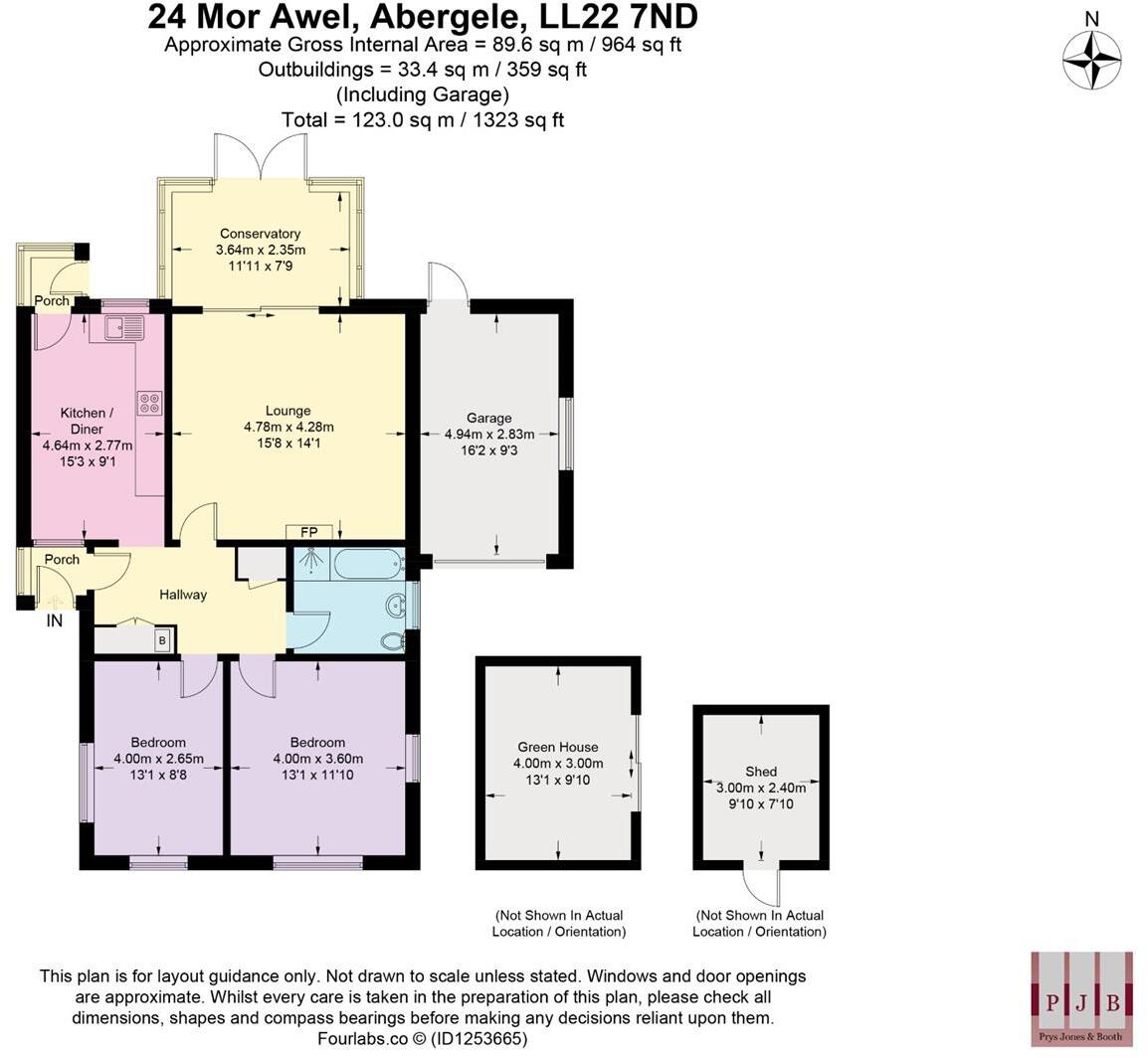 Mor Awel, Abergele floorplan