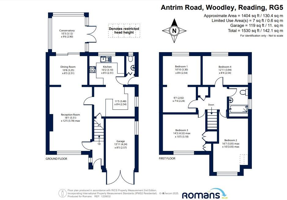 Antrim Road, Woodley, Reading floorplan