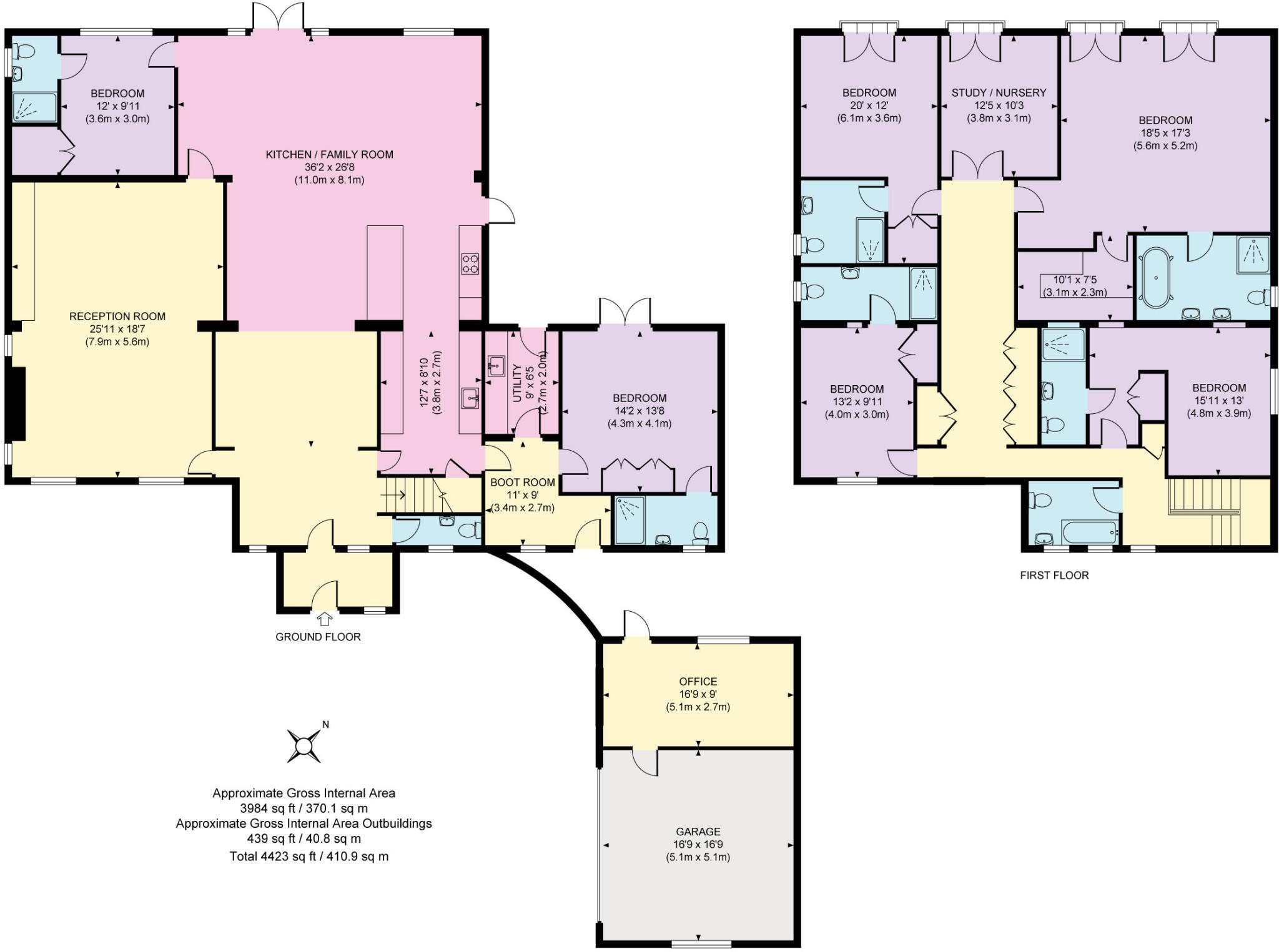 Meadway, Esher, Surrey, KT10 floorplan