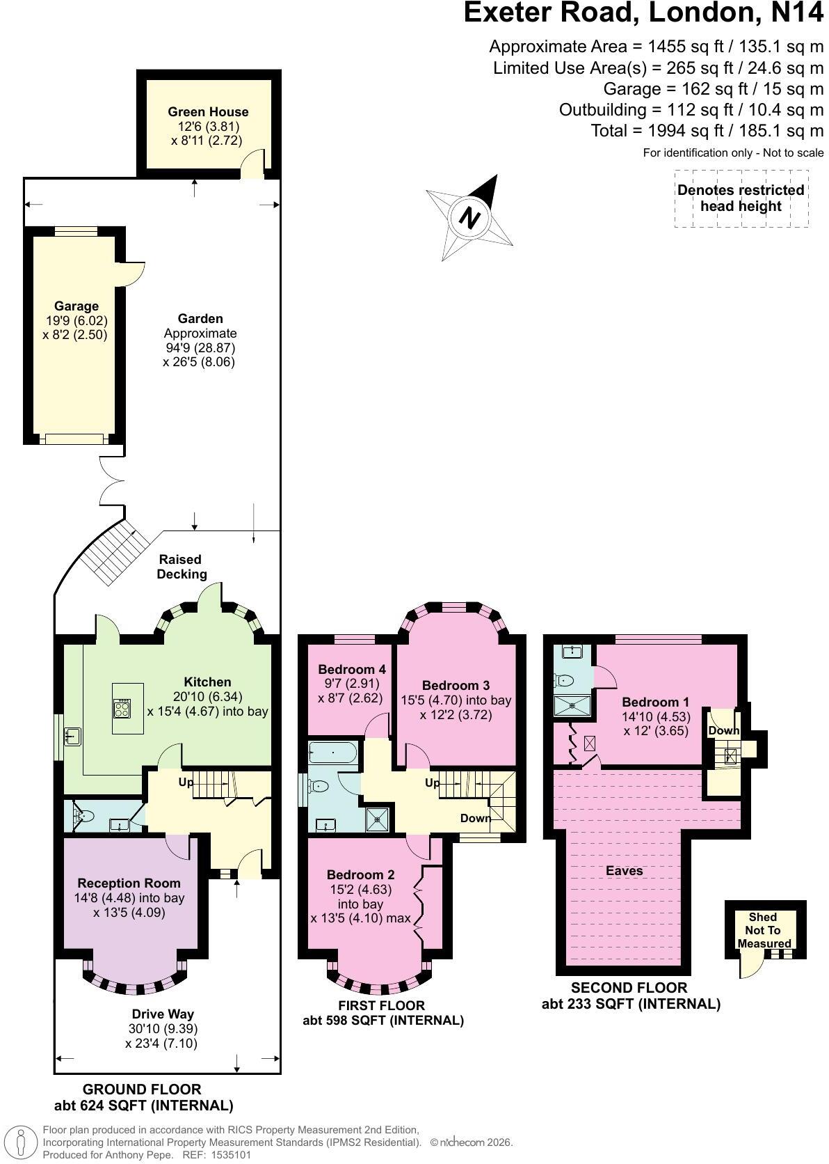 Exeter Road, Southgate, London, N14 floorplan