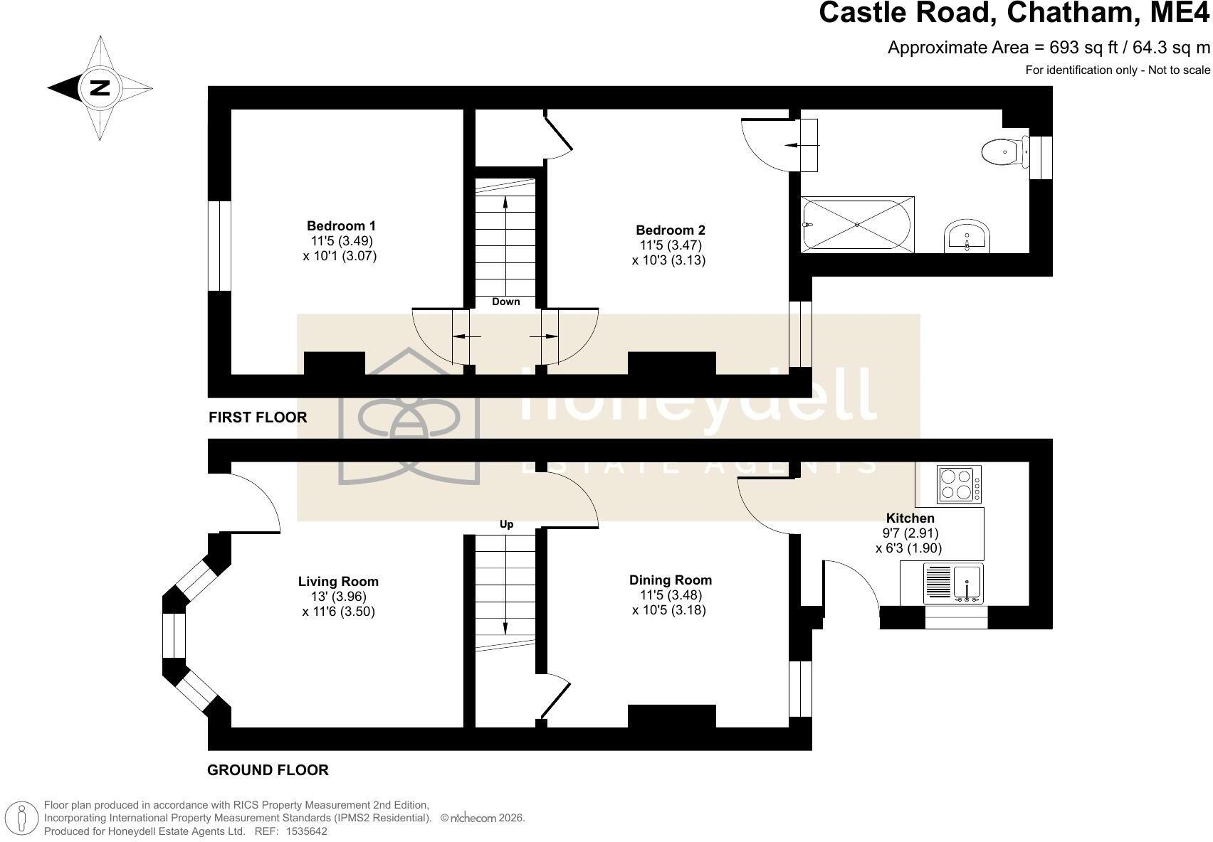 Castle Road, Chatham floorplan